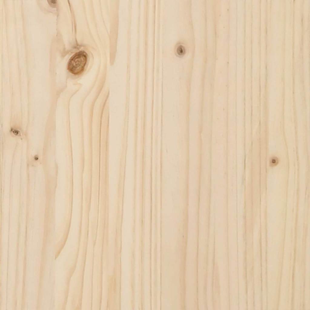 Outdoor Bench Natural 119 x 37 x 47 cm Solid Pine Wood