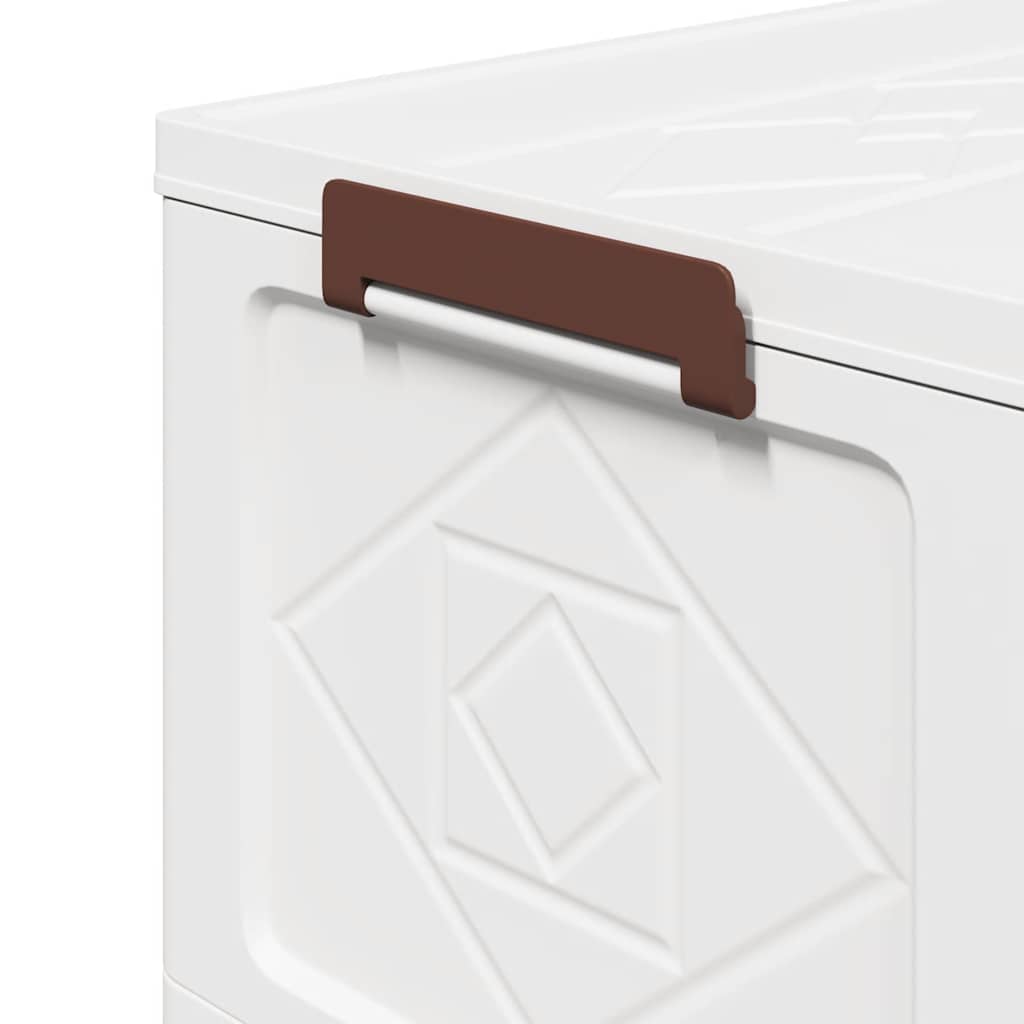 Stackable Storage Box with Wheels 4-Tier 75 L 64x40x141,5 cm