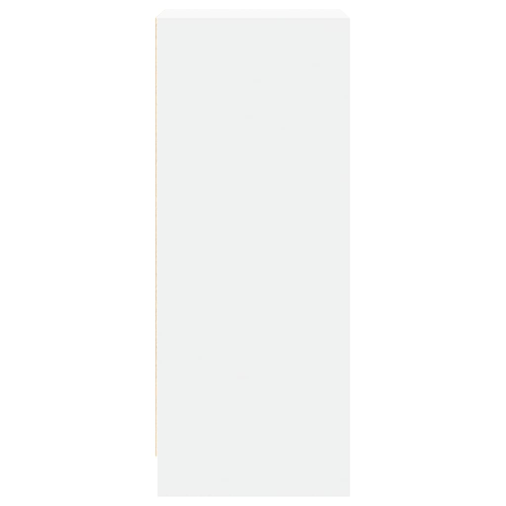 Sideboard with LED White 42,5x34x85 cm Engineered Wood