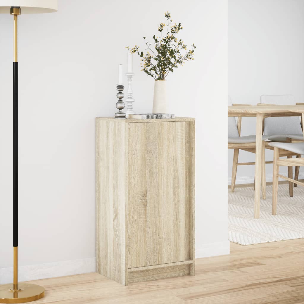 Sideboard with LED Sonoma Oak 42,5x34x85 cm Engineered Wood