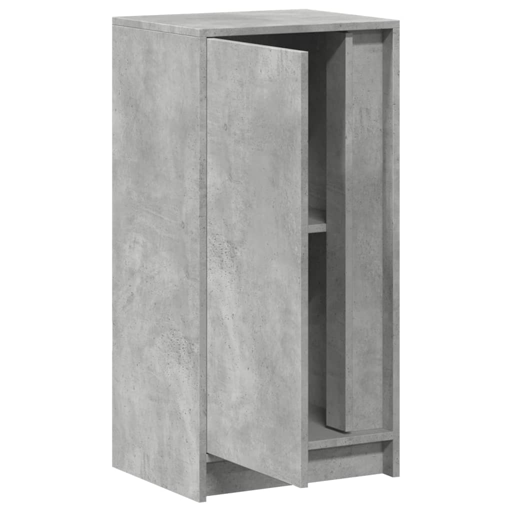 vidaXL Sideboard with LED Concrete Grey 42.5x34x85 cm Engineered Wood