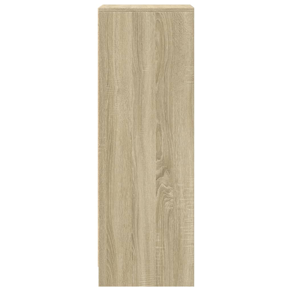 Sideboard with LED Sonoma Oak 42.5x34x100 cm Engineered Wood
