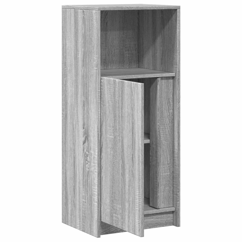 Sideboard with LED Grey Sonoma 42,5x34x100 cm Engineered Wood