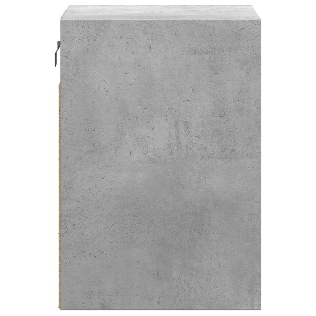 TV Wall Cabinets with LED Lights 2 pcs Concrete Grey 41x31x45cm