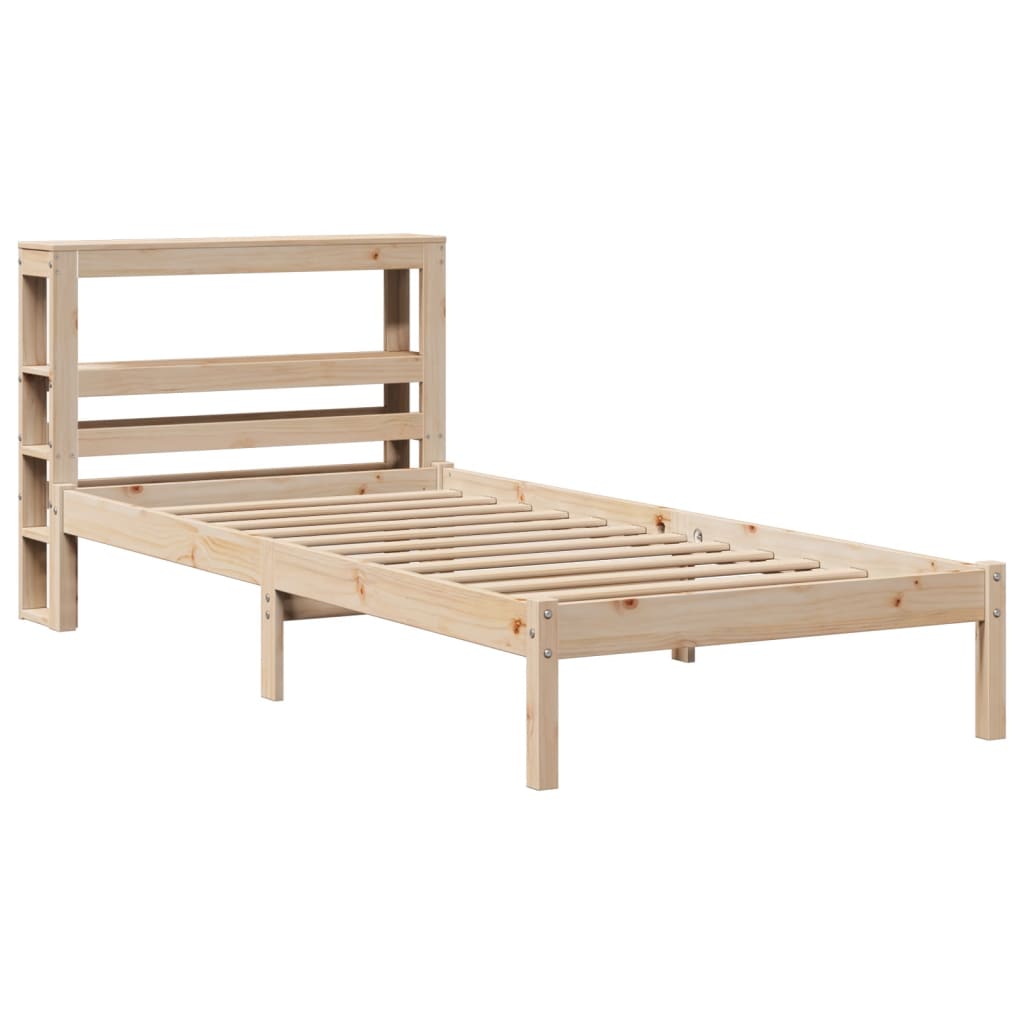 Bed Frame without Mattress 90x200 cm Solid Wood Pine