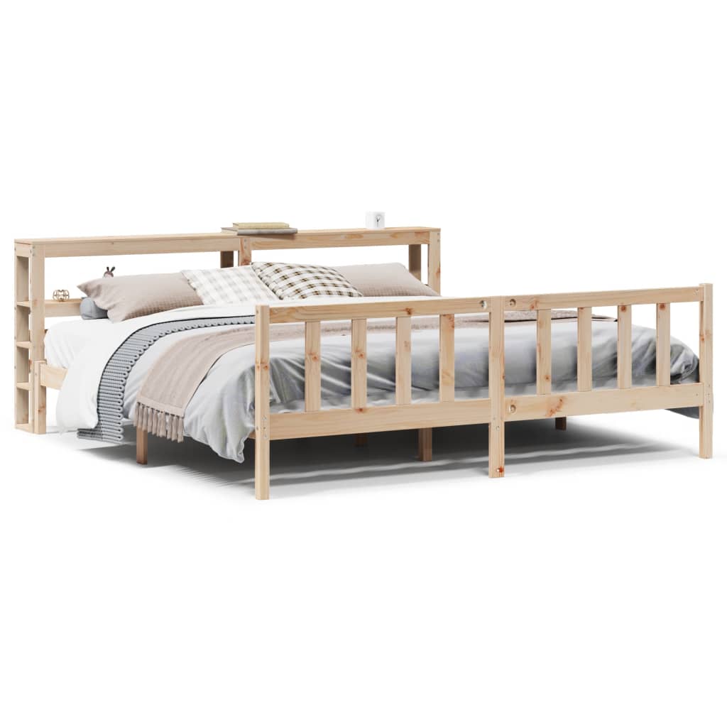 Bed Frame without Mattress 180x200 cm Super King Solid Wood Pine