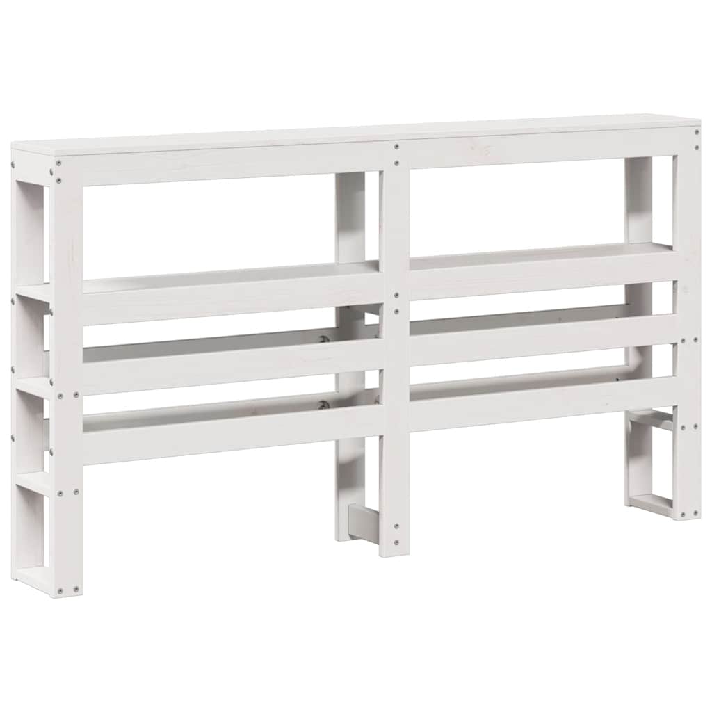 Bed Frame without Mattress White 120x200 cm Solid Wood Pine
