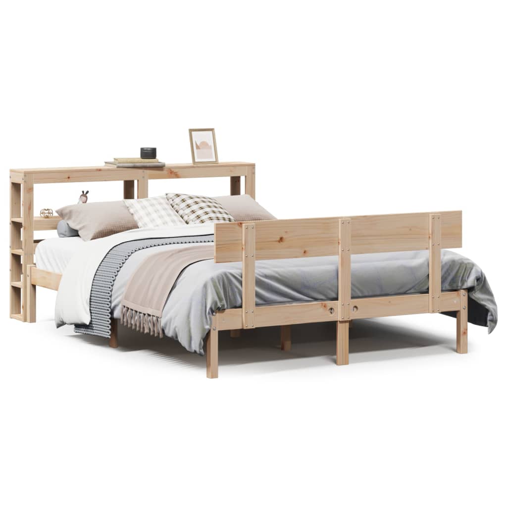 Bed Frame without Mattress 160x200 cm Solid Wood Pine