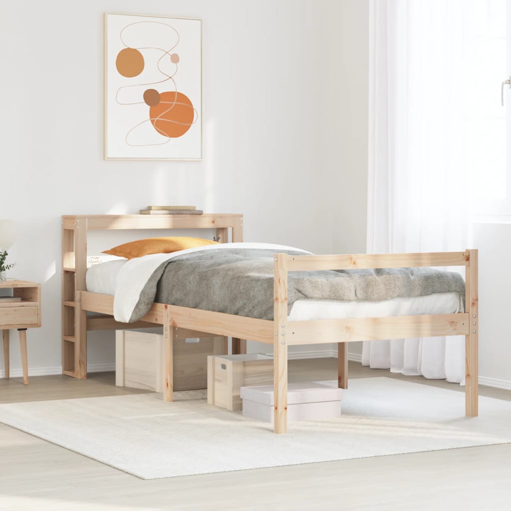 Senior Bed with Headboard without Mattress 75x190 cm Small Single