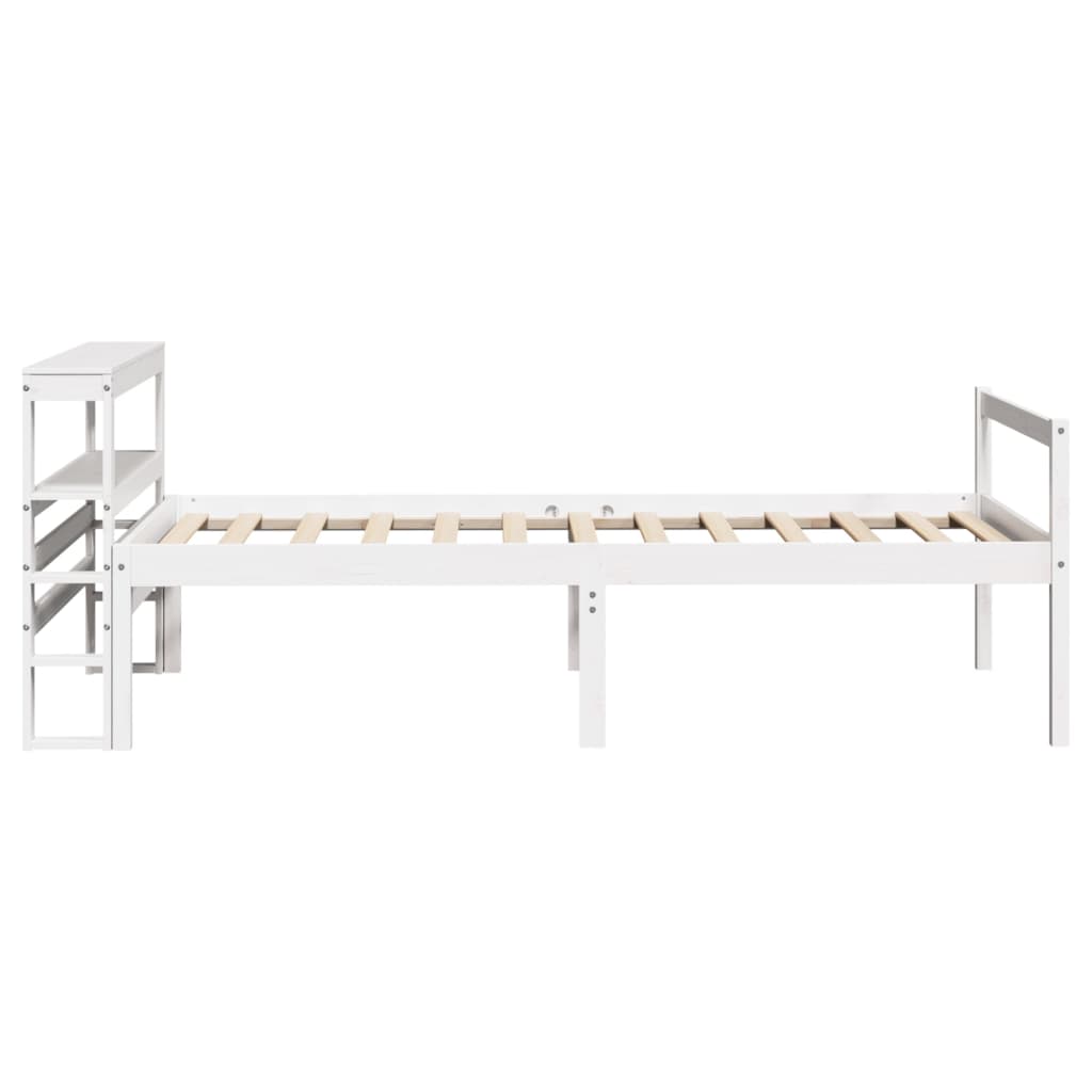 Senior Bed with Headboard without Mattress White 75x190 cm Small Single