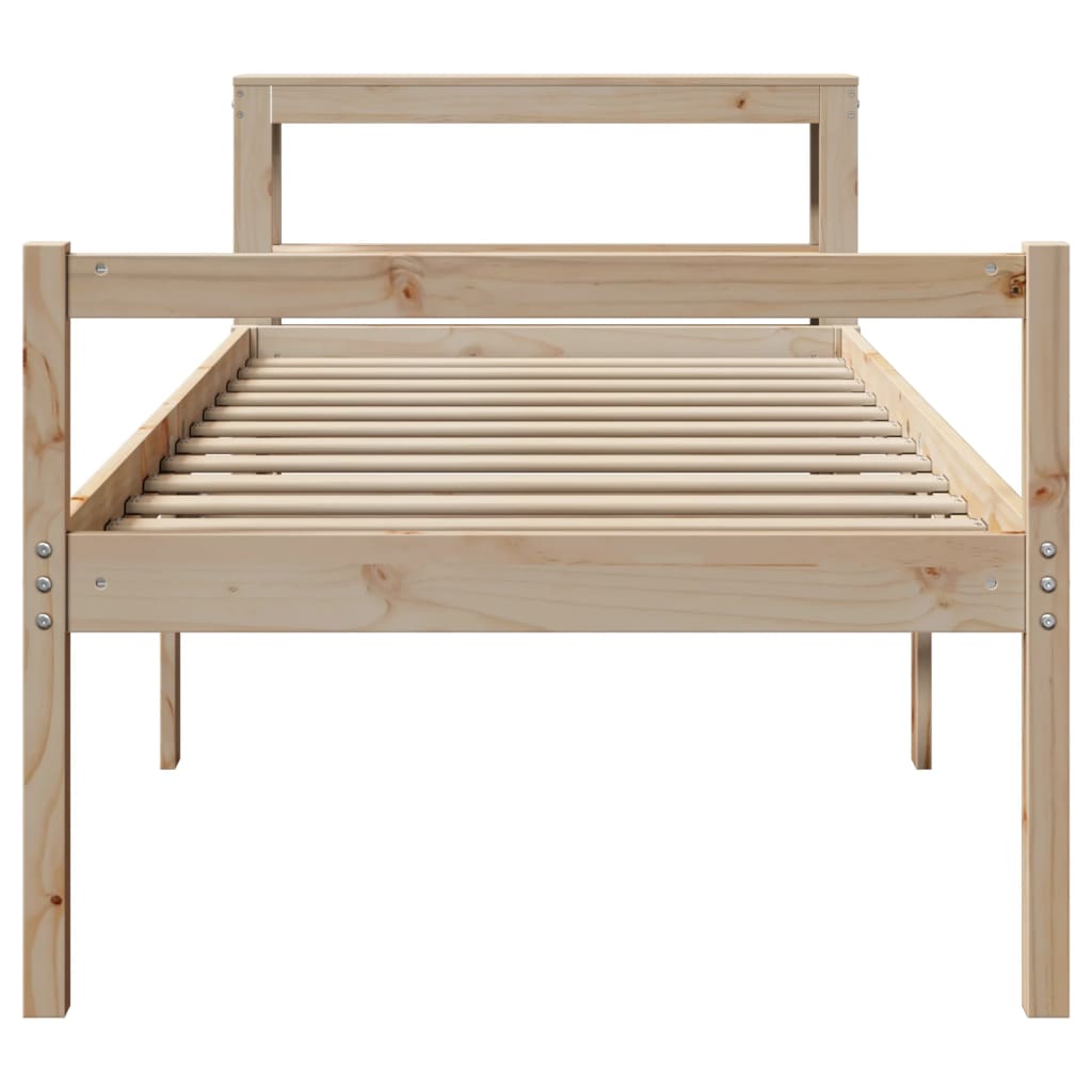 Senior Bed with Headboard without Mattress 90x190 cm Single