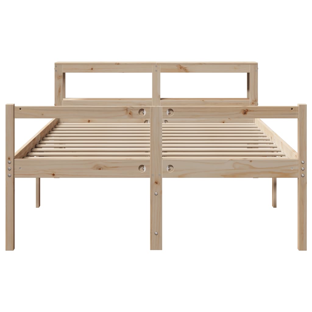 Senior Bed with Headboard without Mattress 120x190 cm Small Double