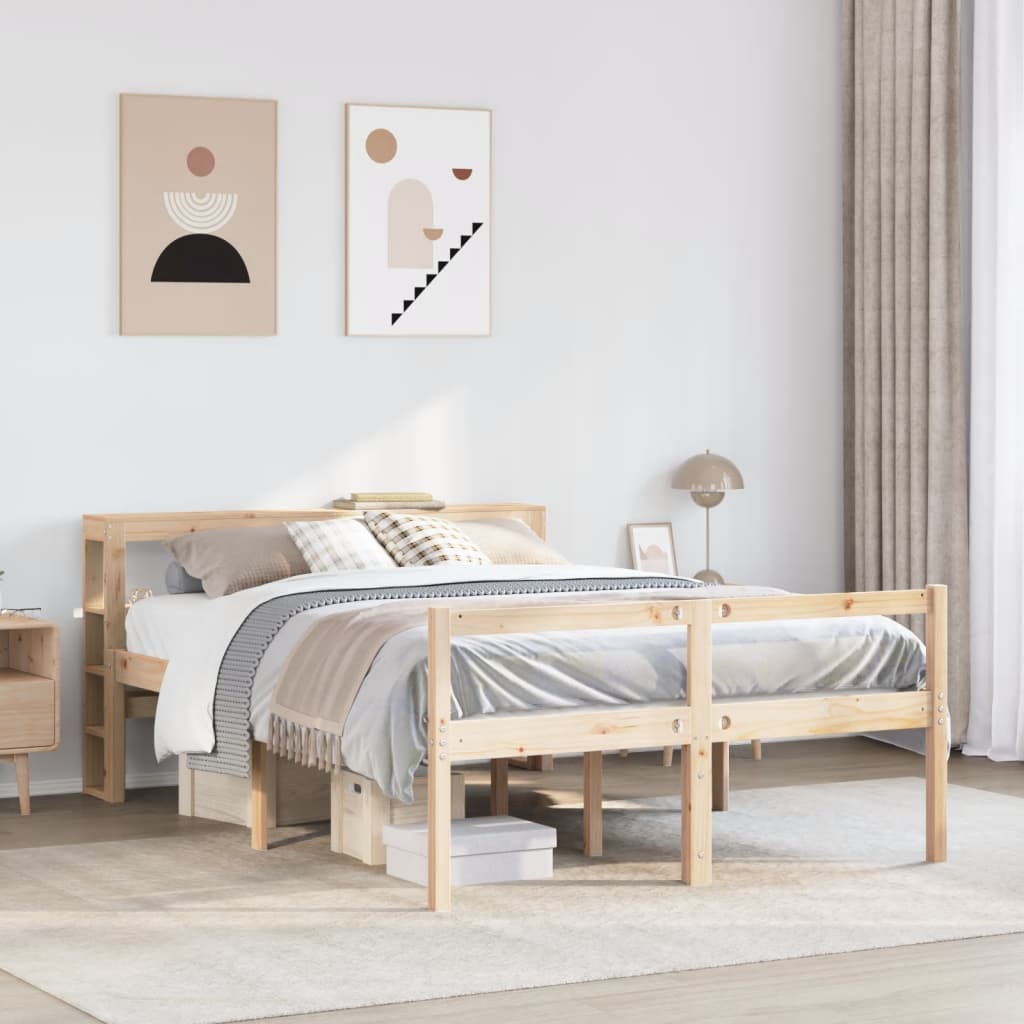 Senior Bed with Headboard without Mattress 120x190 cm Small Double