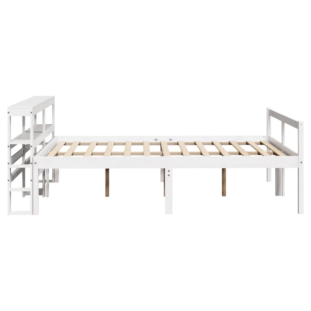 Senior Bed with Headboard without Mattress White 120x190 cm Small Double