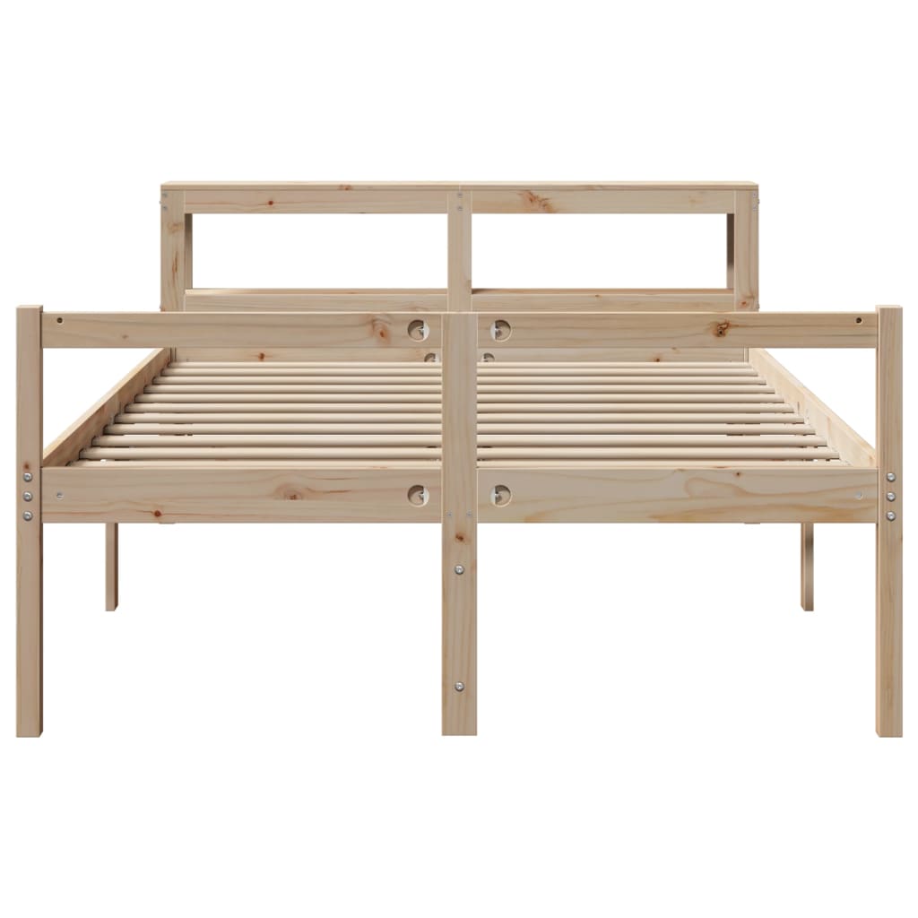 Senior Bed with Headboard without Mattress 140x200 cm