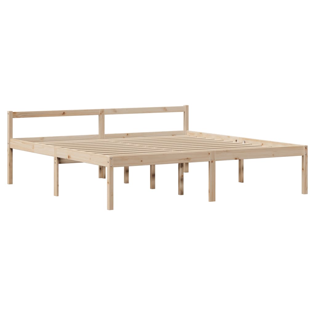 Senior Bed with Headboard without Mattress 180x200 cm Super King