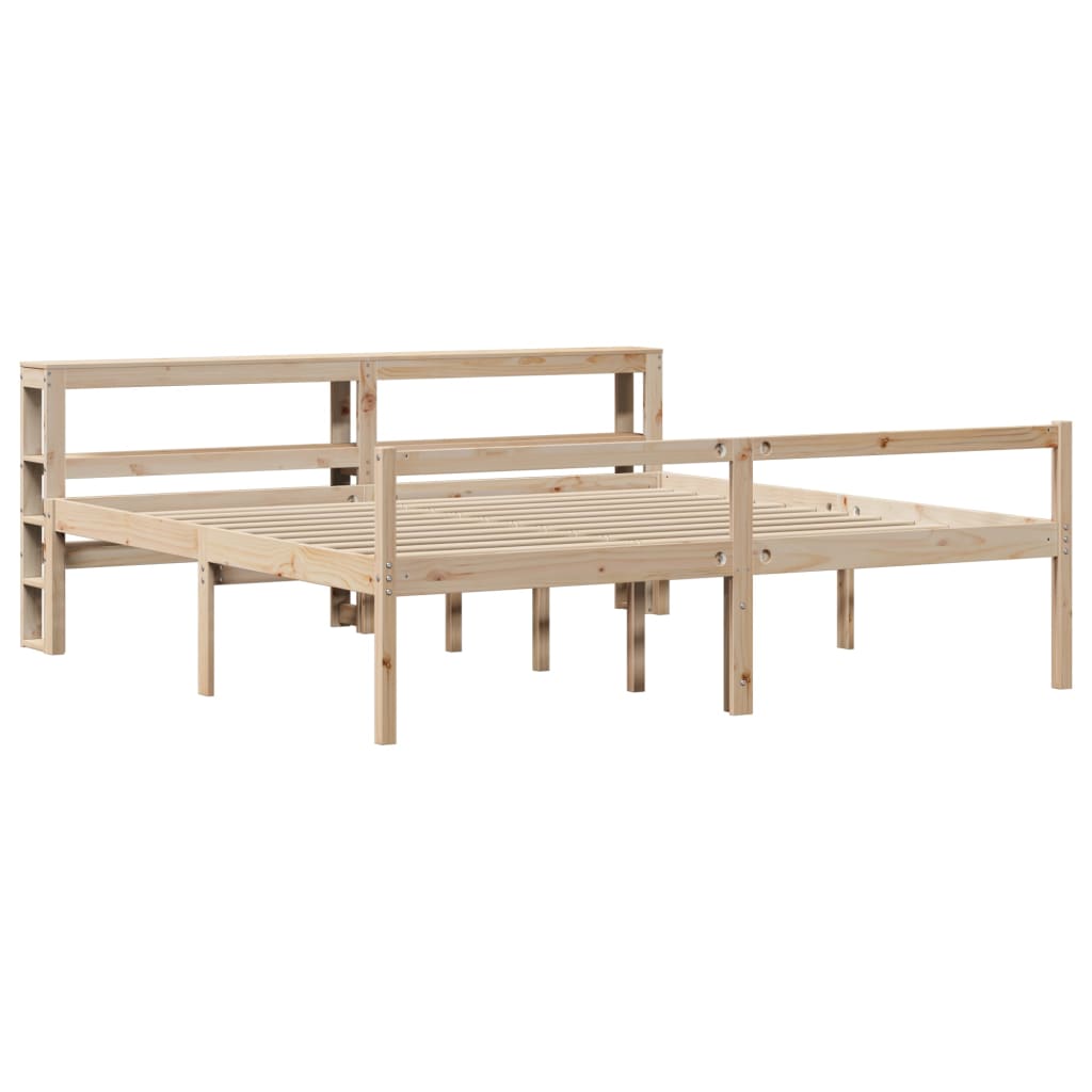 Senior Bed with Headboard without Mattress 200x200 cm