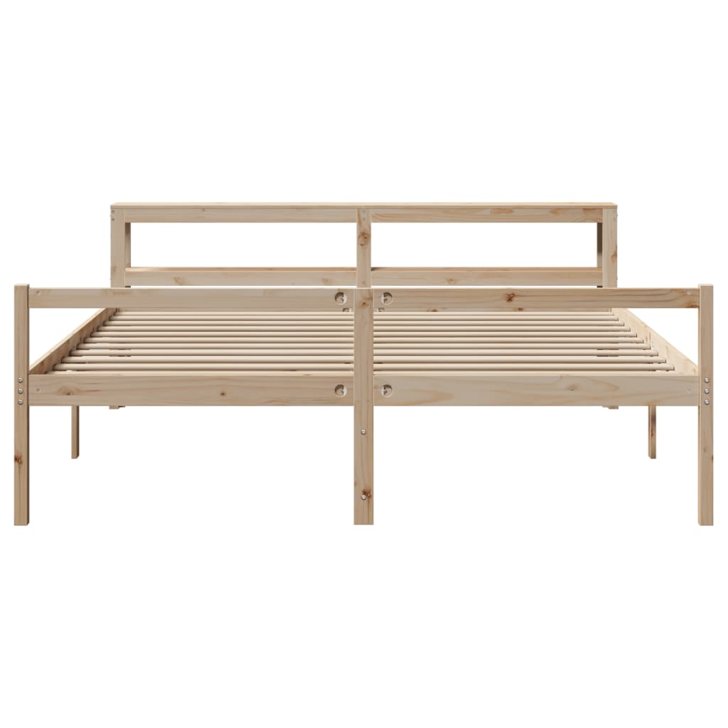 Senior Bed with Headboard without Mattress 200x200 cm