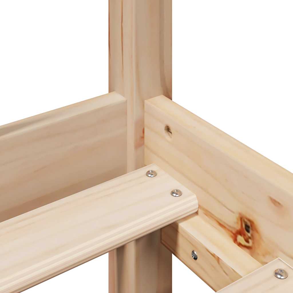 Bed Frame without Mattress 90x190 cm Single Solid Wood Pine