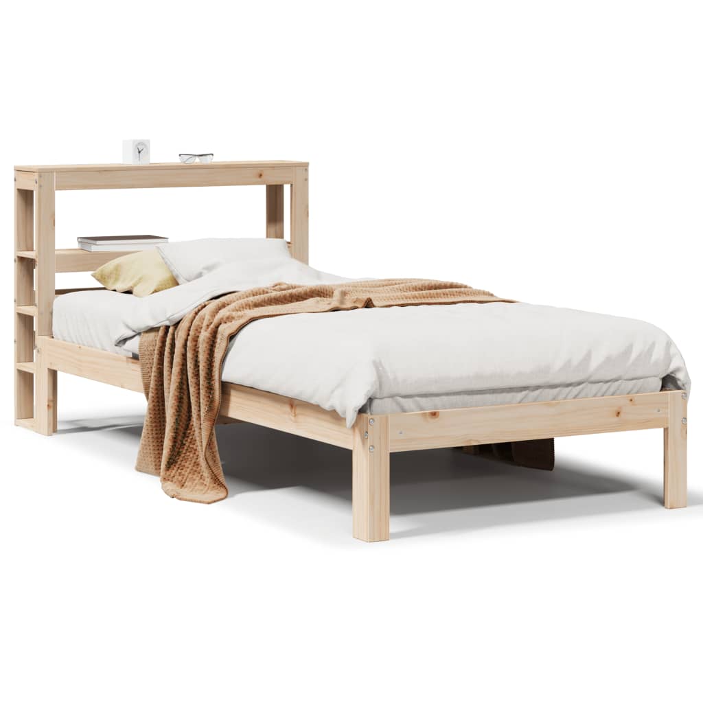 Bed Frame with Headboard without Mattress 90x200 cm