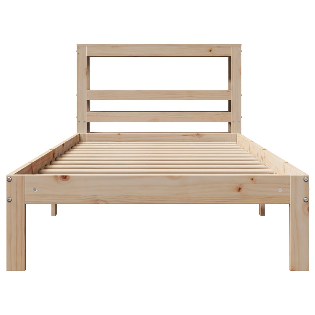 Bed Frame with Headboard without Mattress 90x200 cm