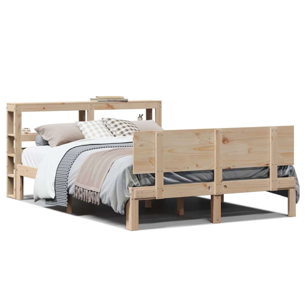 Bed Frame with Headboard without Mattress 120x190 cm Small Double