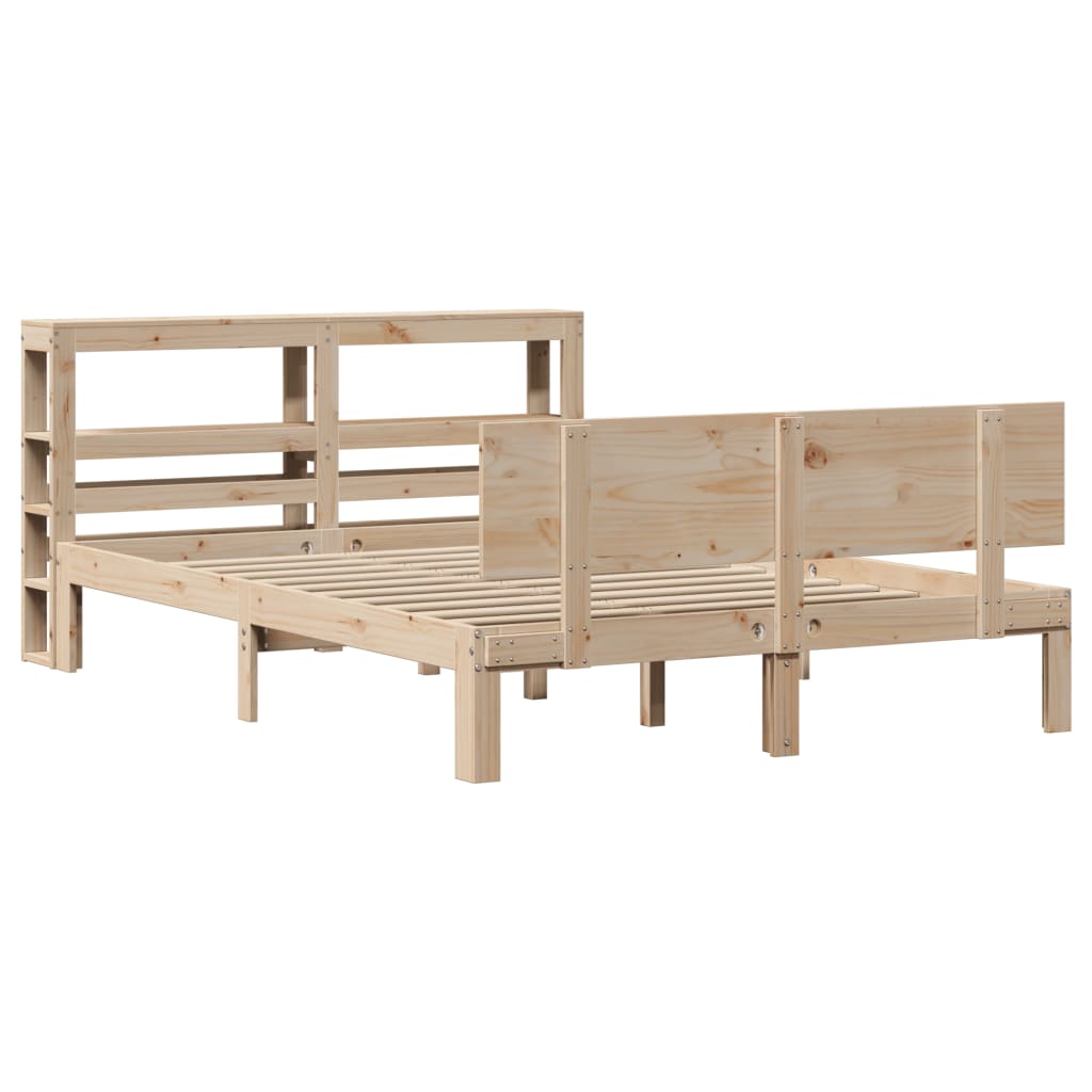 Bed Frame with Headboard without Mattress 120x190 cm Small Double