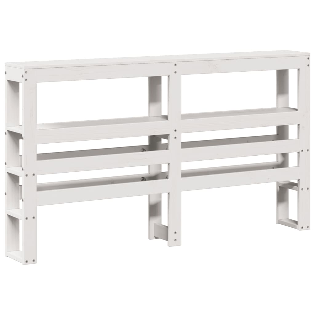 Bed Frame with Headboard without Mattress White 120x190 cm Small Double
