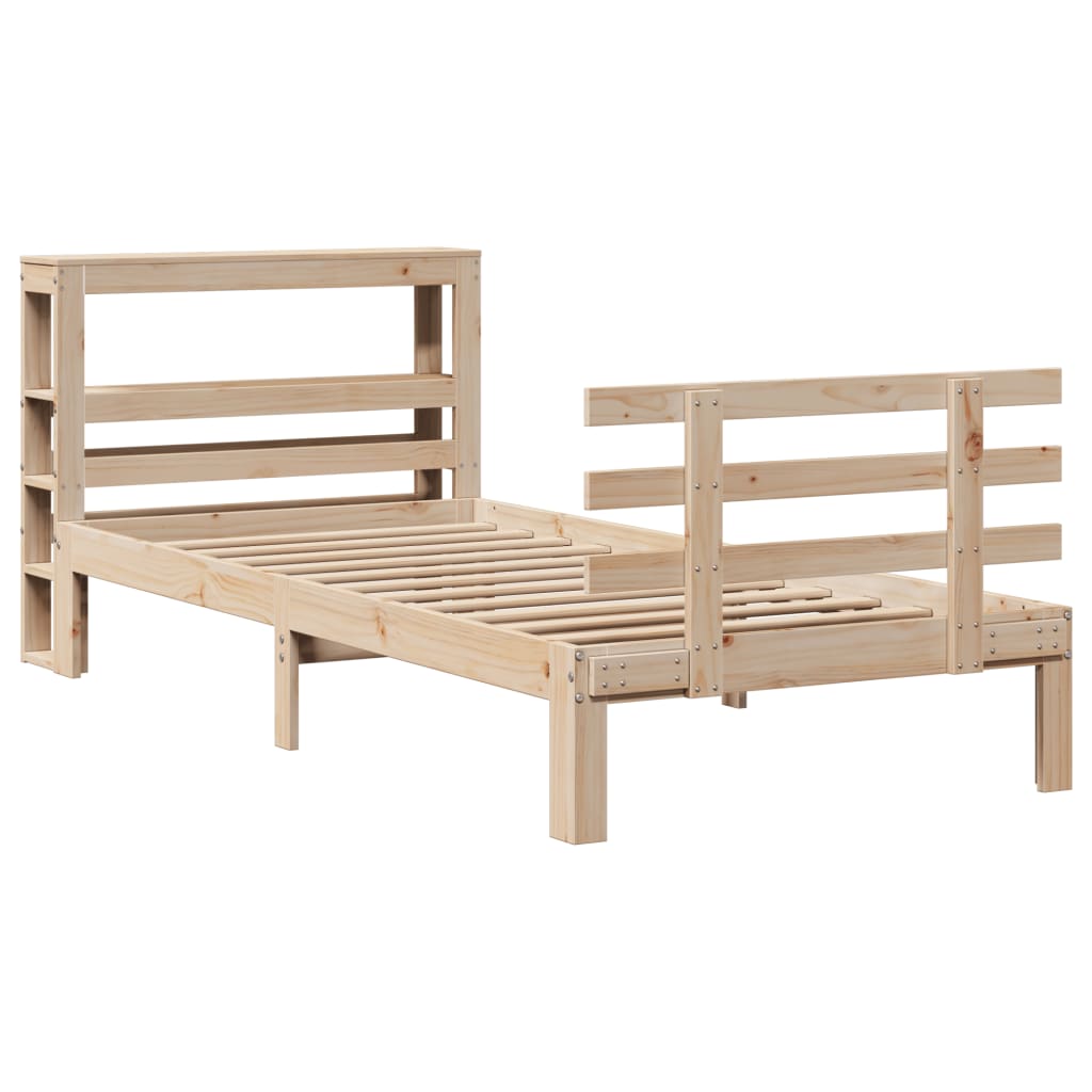 Bed Frame with Headboard without Mattress 90x200 cm