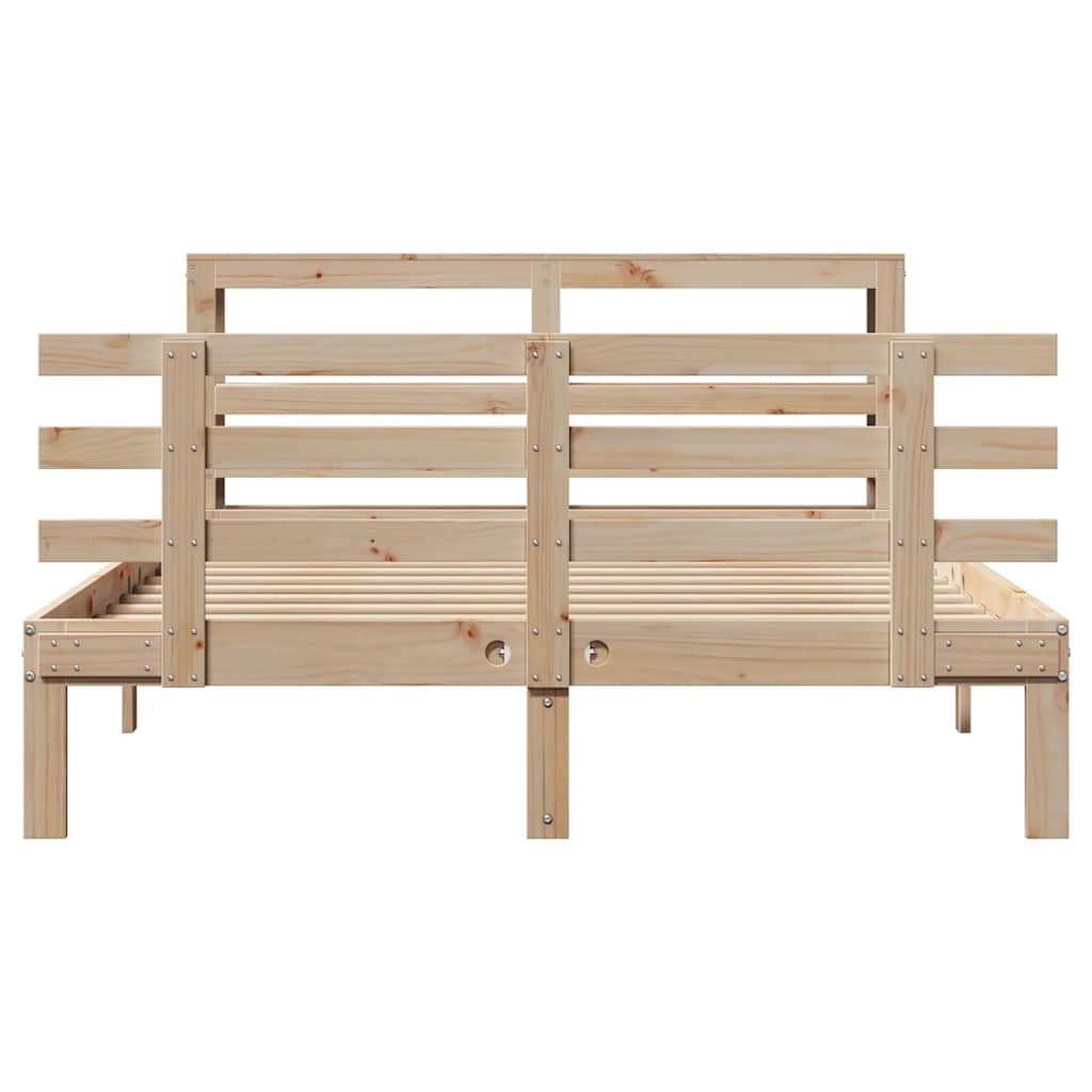 Bed Frame with Headboard without Mattress 150x200 cm King Size