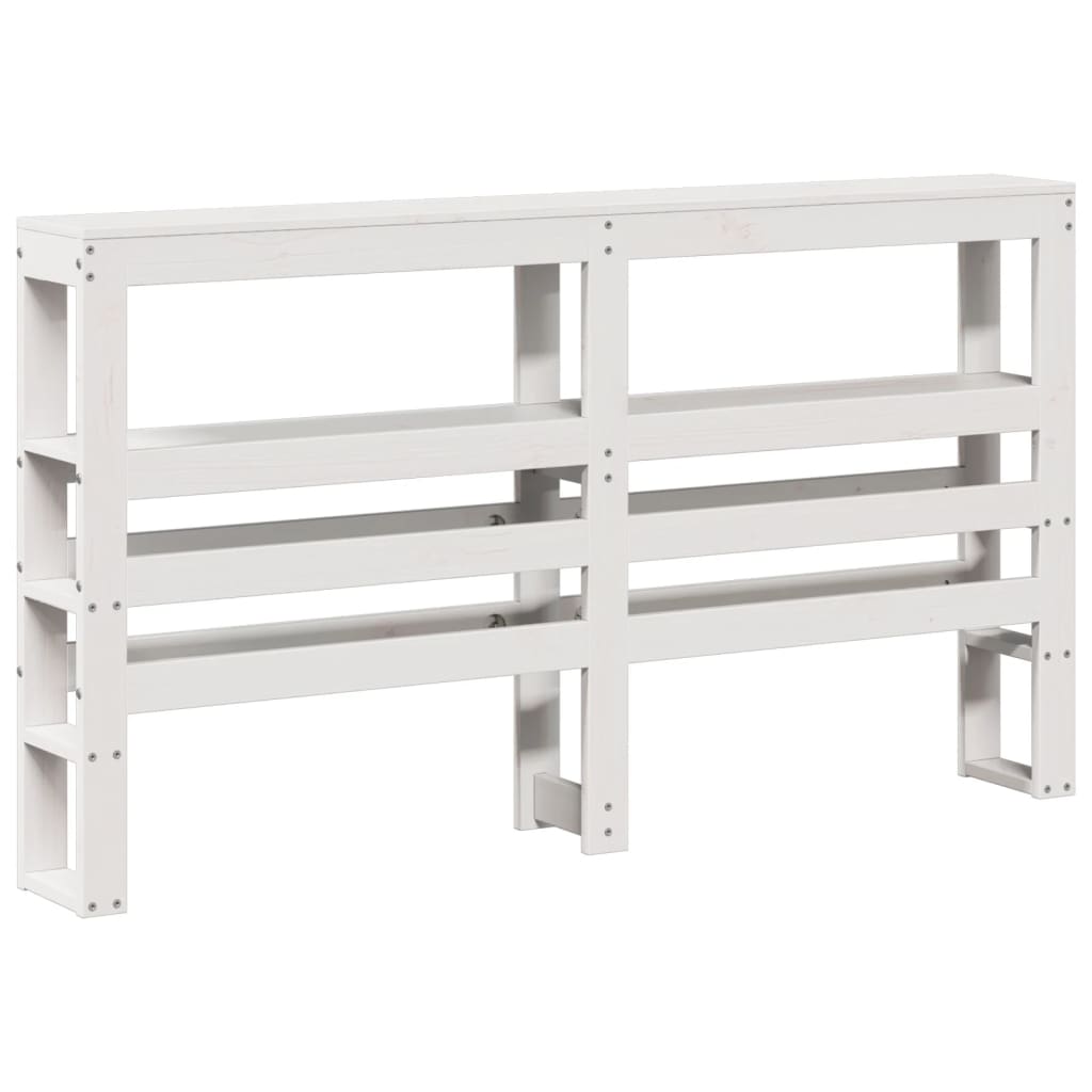 Bed Frame without Mattress White 90x200 cm Solid Wood Pine