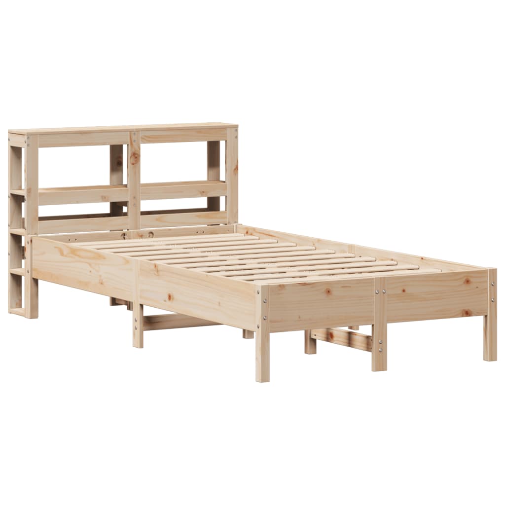 Bed Frame without Mattress 75x190 cm Small Single Solid Wood Pine