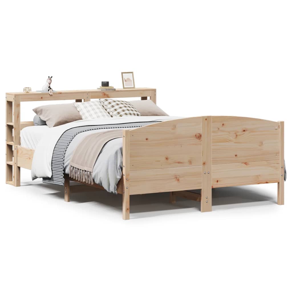 Bed Frame without Mattress 160x200 cm Solid Wood Pine