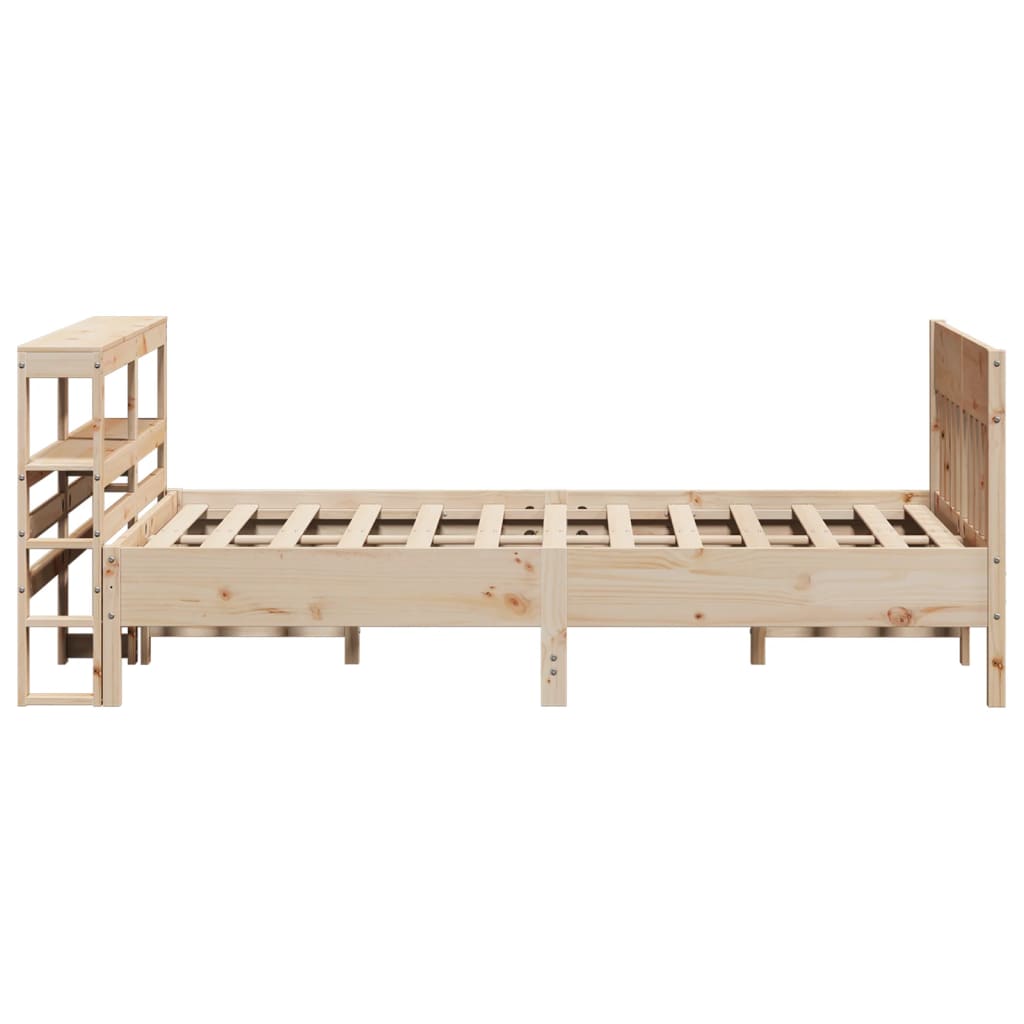 Bed Frame without Mattress 160x200 cm Solid Wood Pine