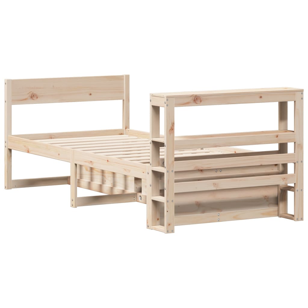 vidaXL Bed Frame without Mattress 100x200 cm Solid Wood Pine