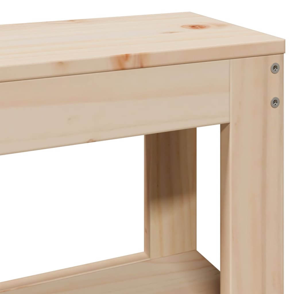 Bed Frame without Mattress 90x200 cm Solid Wood Pine
