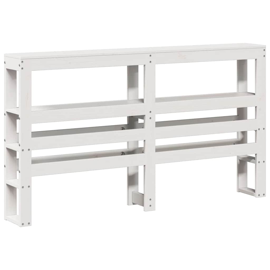 Bed Frame without Mattress White 120x200 cm Solid Wood Pine