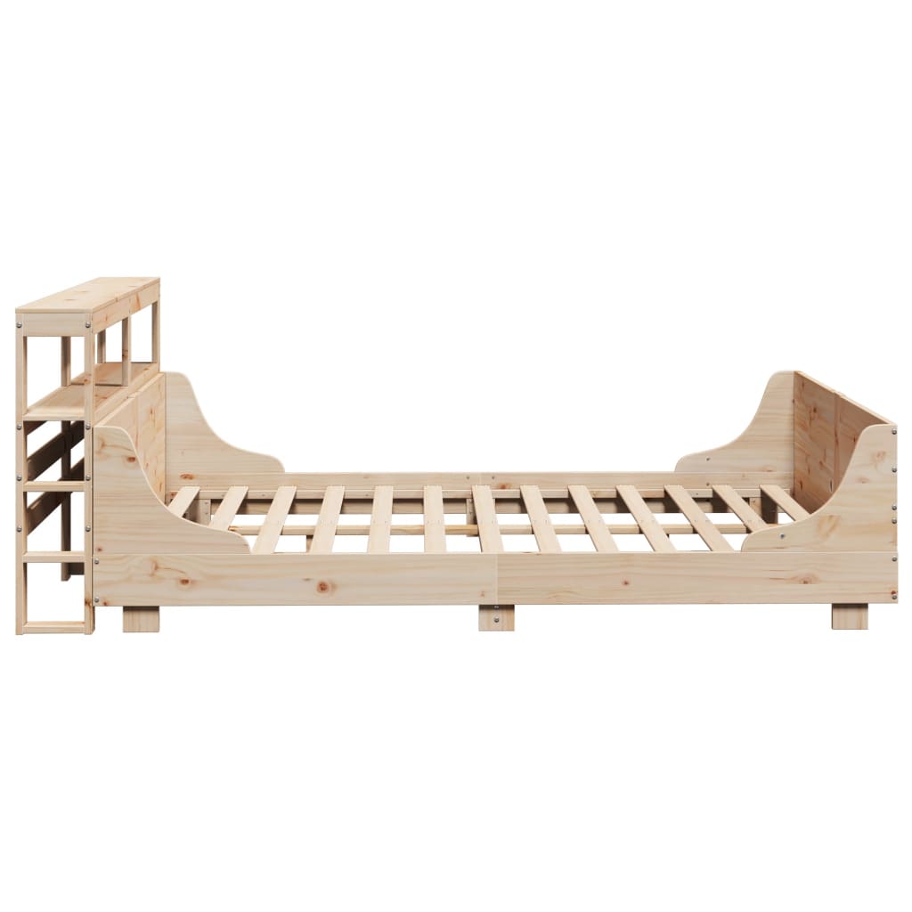 Bed Frame without Mattress 120x200 cm Solid Wood Pine