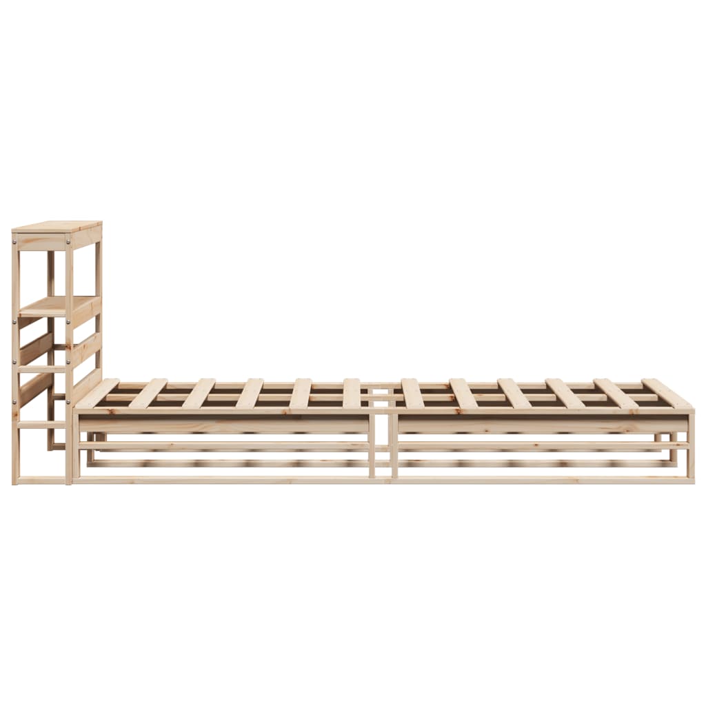 Bed Frame without Mattress 90x200 cm Solid Wood Pine