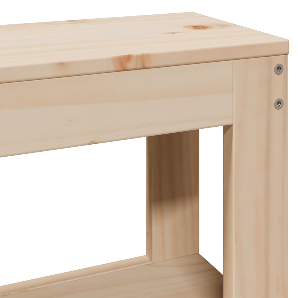 Bed Frame without Mattress 90x200 cm Solid Wood Pine
