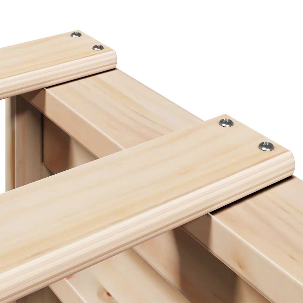 Bed Frame without Mattress 150x200 cm King Size Solid Wood Pine