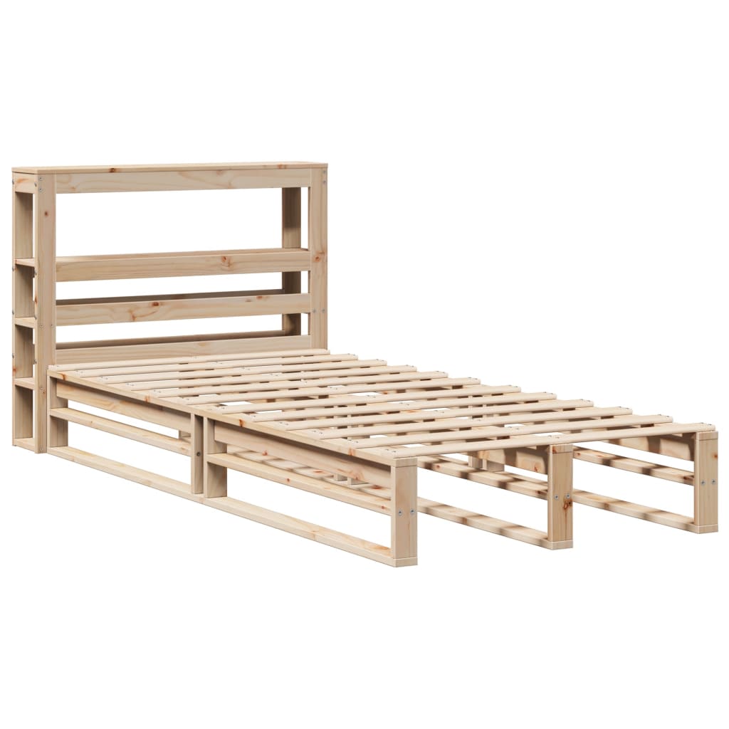 Bed Frame without Mattress 90x190 cm Single Solid Wood Pine