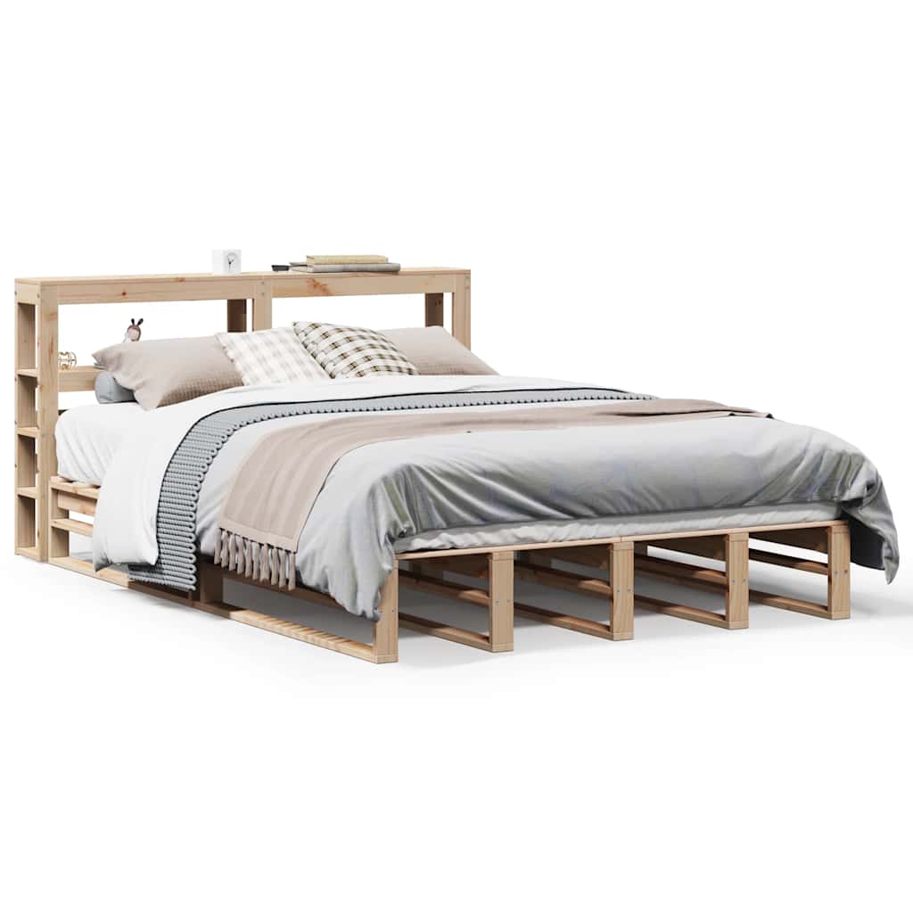 Bed Frame without Mattress 120x190 cm Small Double Solid Wood Pine
