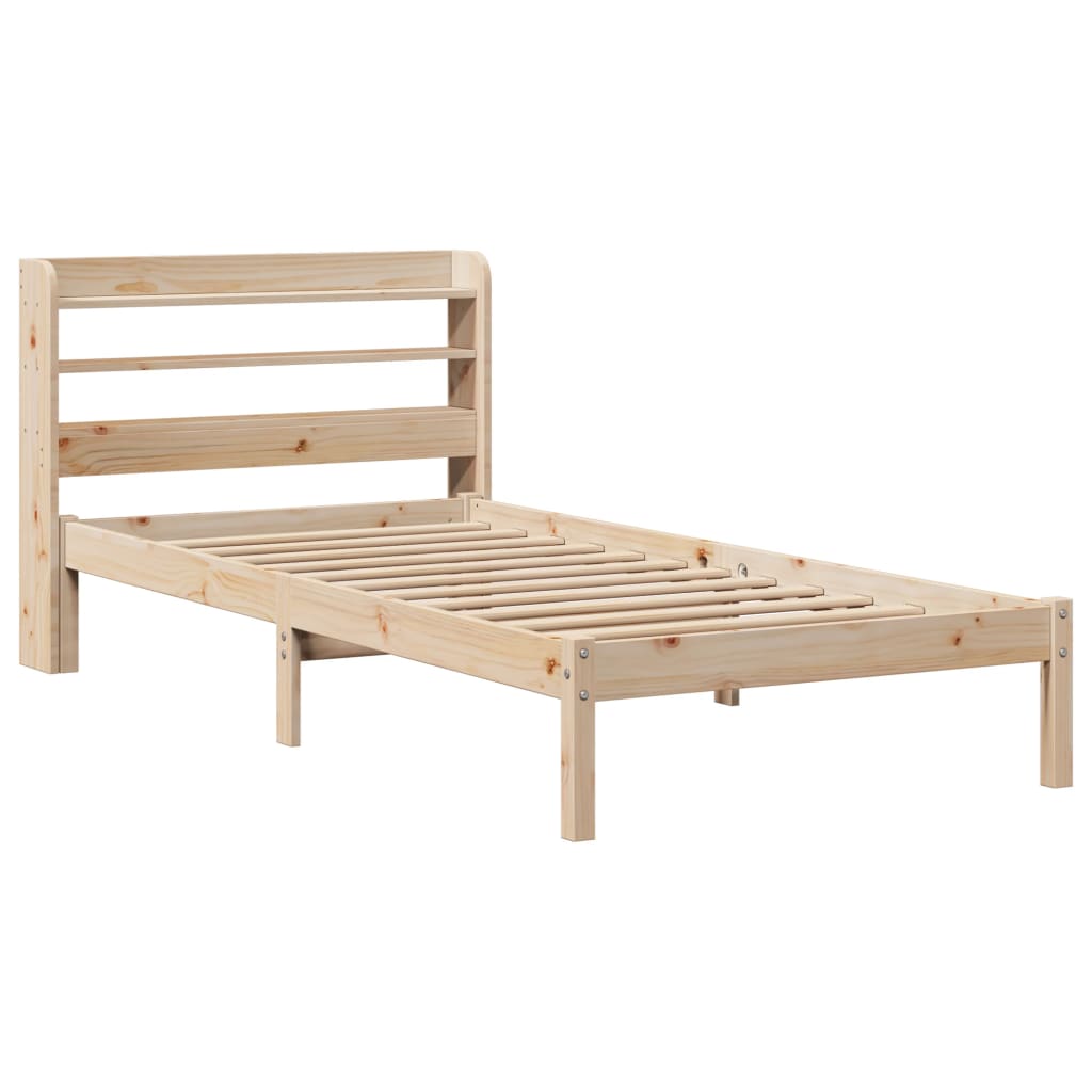 Bed Frame without Mattress 90x190 cm Single Solid Wood Pine