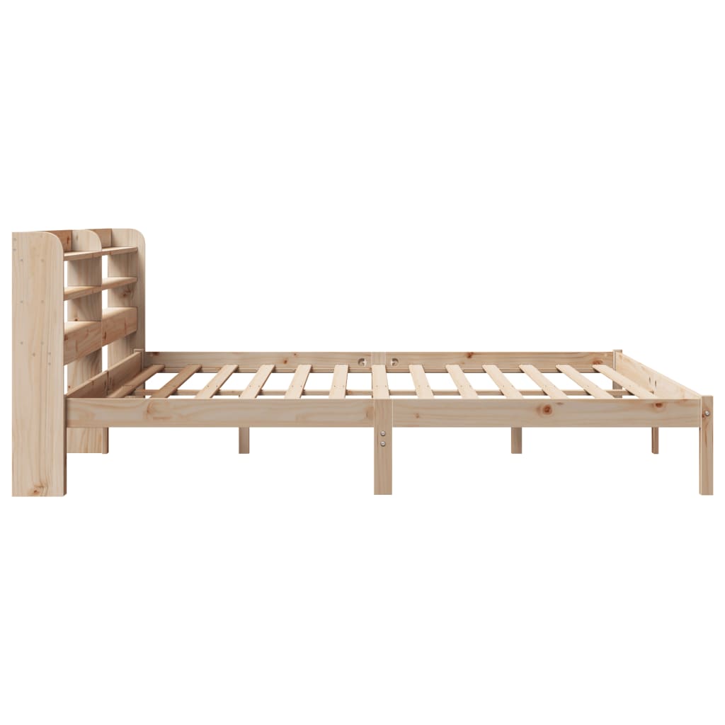 Bed Frame without Mattress 200x200 cm Solid Wood Pine