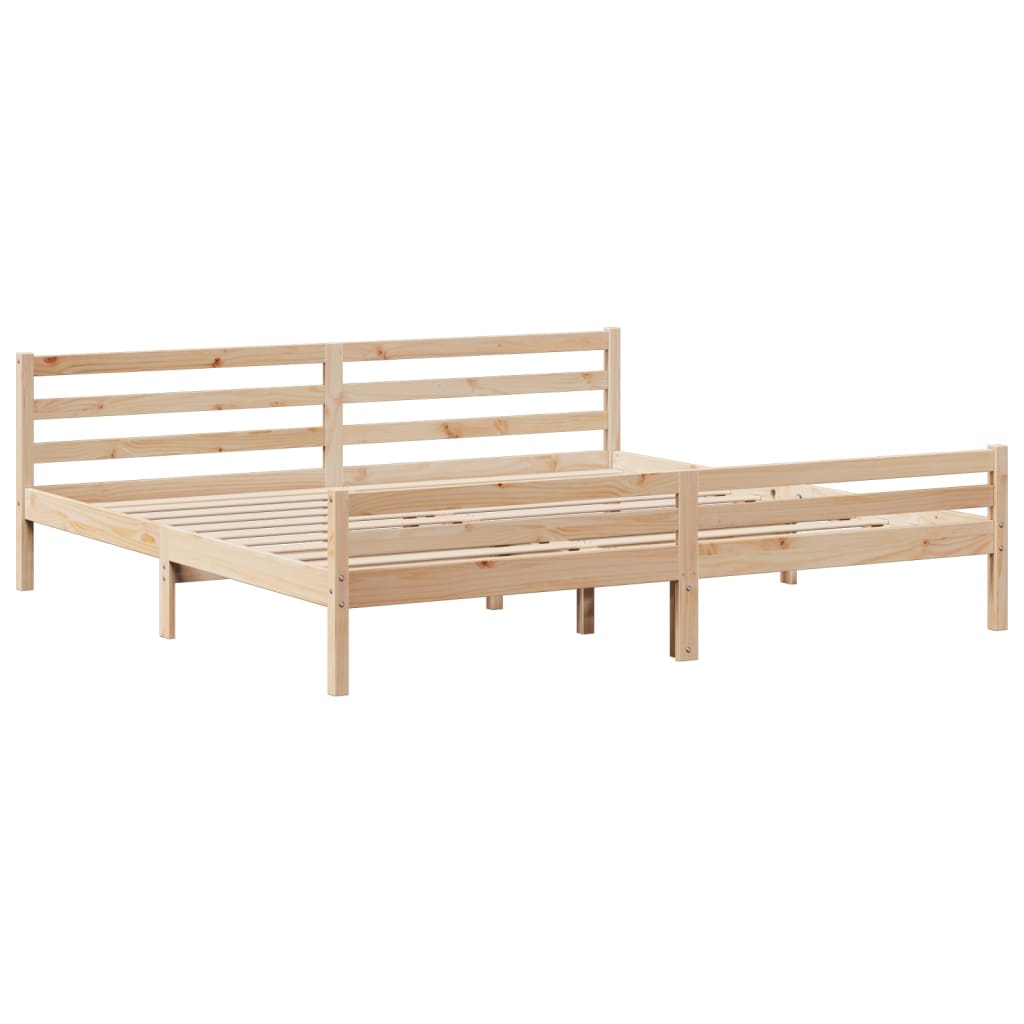 vidaXL Bed Frame with Headboard without Mattress 200x200 cm