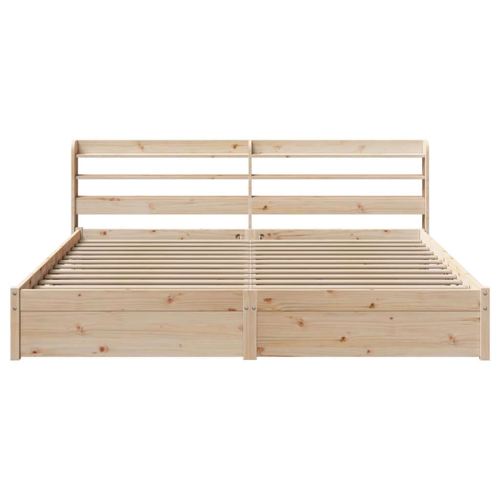 vidaXL Bed Frame with Headboard without Mattress 200x200 cm