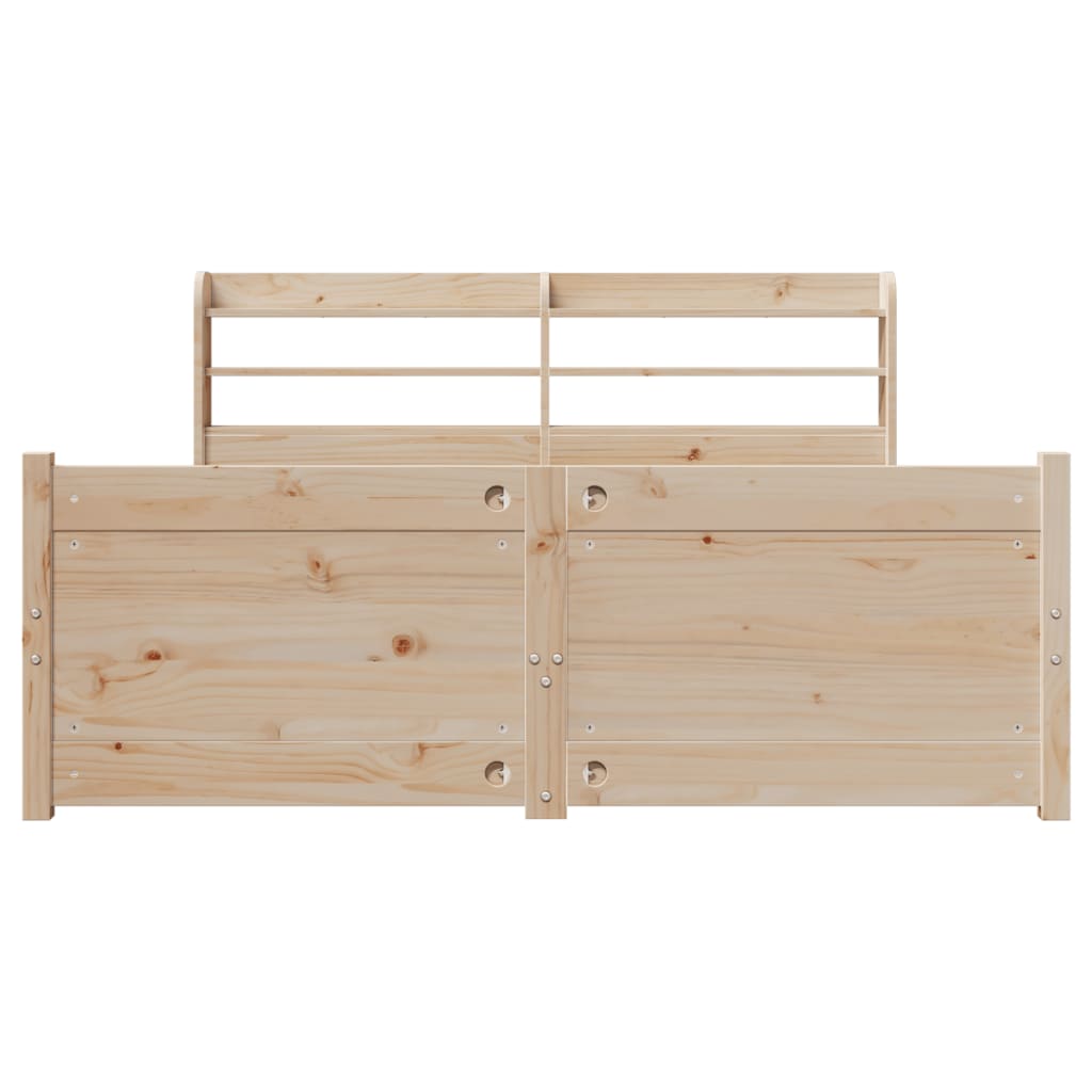 vidaXL Bed Frame with Headboard without Mattress 120x200 cm