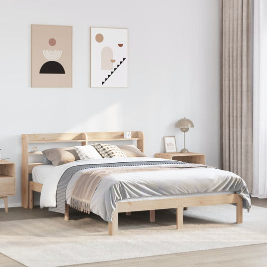 Bed Frame with Headboard without Mattress 120x190 cm Small Double