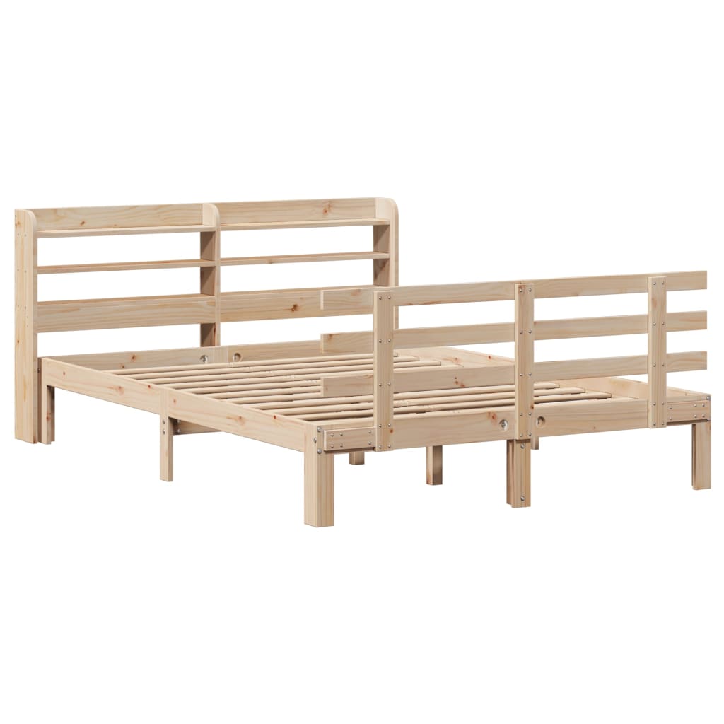 Bed Frame with Headboard without Mattress 120x190 cm Small Double